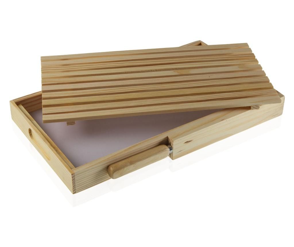Tocator pentru paine Versa, lemn de pin, 41x24x4 cm – Versa, Maro Versa imagine 2022