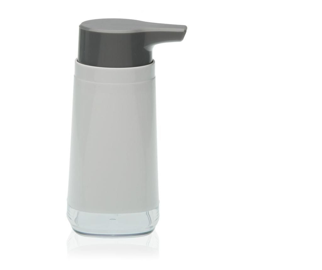 Dispenser pentru sapun lichid Versa, ABS, 200 ml, gri – Versa, Gri & Argintiu Versa