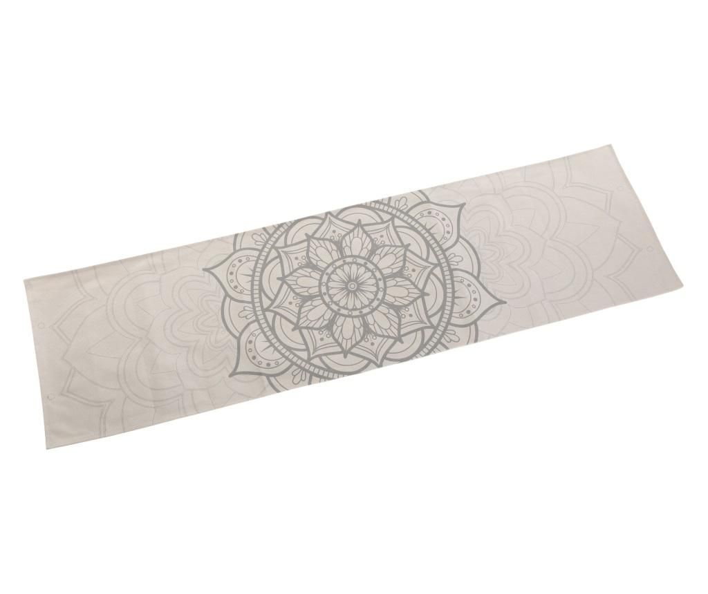 Traversa de masa Mandalas 44.5×154 cm – Versa, Gri & Argintiu Versa