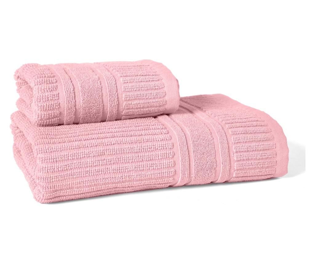 Set 2 prosoape de baie Stripe Pink - LOVELY HOME, Roz