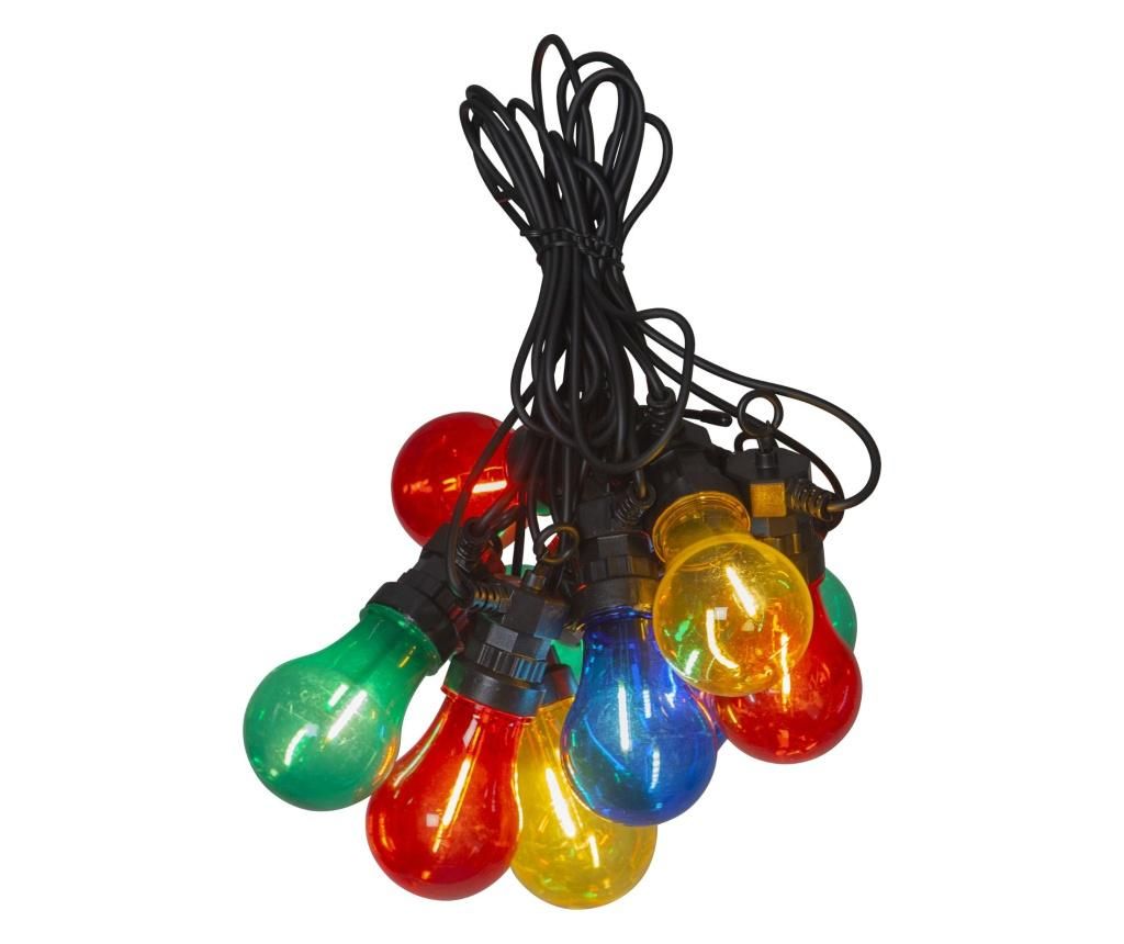 Ghirlanda luminoasa pentru exterior Best Season, Circus Filament 10 lights LED, carcasa: plastic, LED, multicolor, 405x6x15 cm – Best Season Best Season imagine 2022
