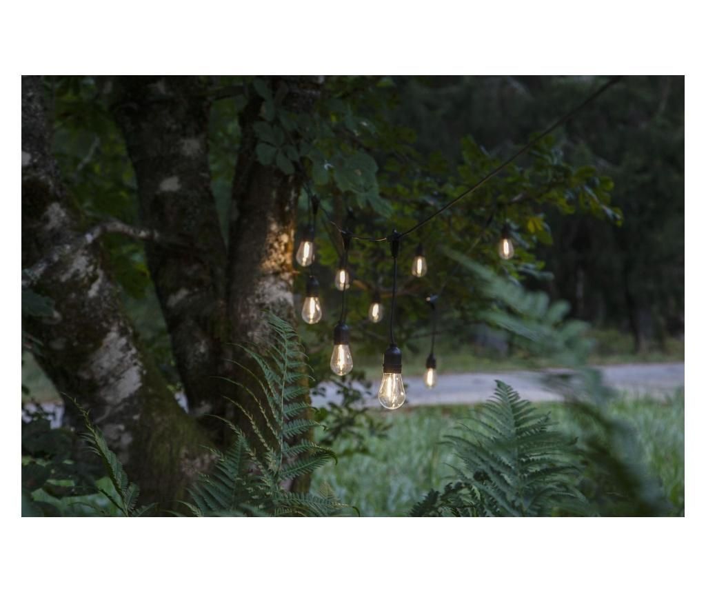 Ghirlanda luminoasa pentru exterior 10 lights LED – Best Season, Negru Best Season
