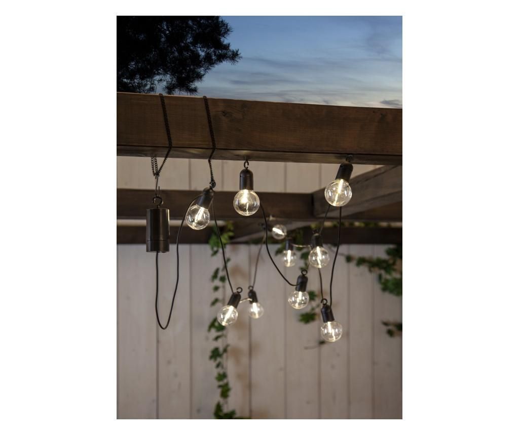 Ghirlanda luminoasa Fiesta 10 transparent bulbs – Best Season, Alb