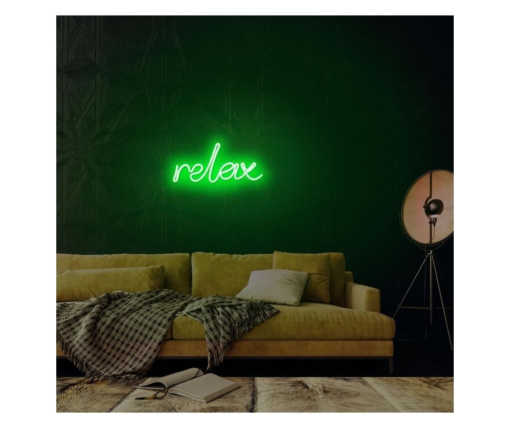 Aplica de perete decorativa Neon Graph, neon benzi PVC, No Bulb, max. 12W W, 30x14x2 cm - Neon Graph, Verde