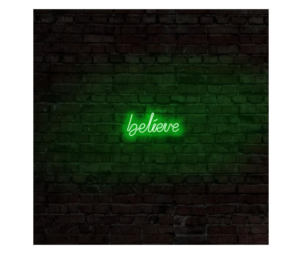 Aplica de perete decorativa Neon Graph, neon benzi PVC, No Bulb, max. 12W W, 31x14x2 cm - Neon Graph, Verde