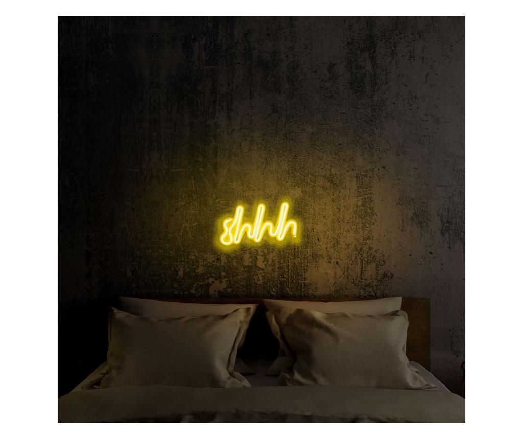 Aplica de perete decorativa Neon Graph, neon benzi PVC, No Bulb, max. 12W W, 24x12x2 cm - Neon Graph, Galben & Auriu - 1 | YEO