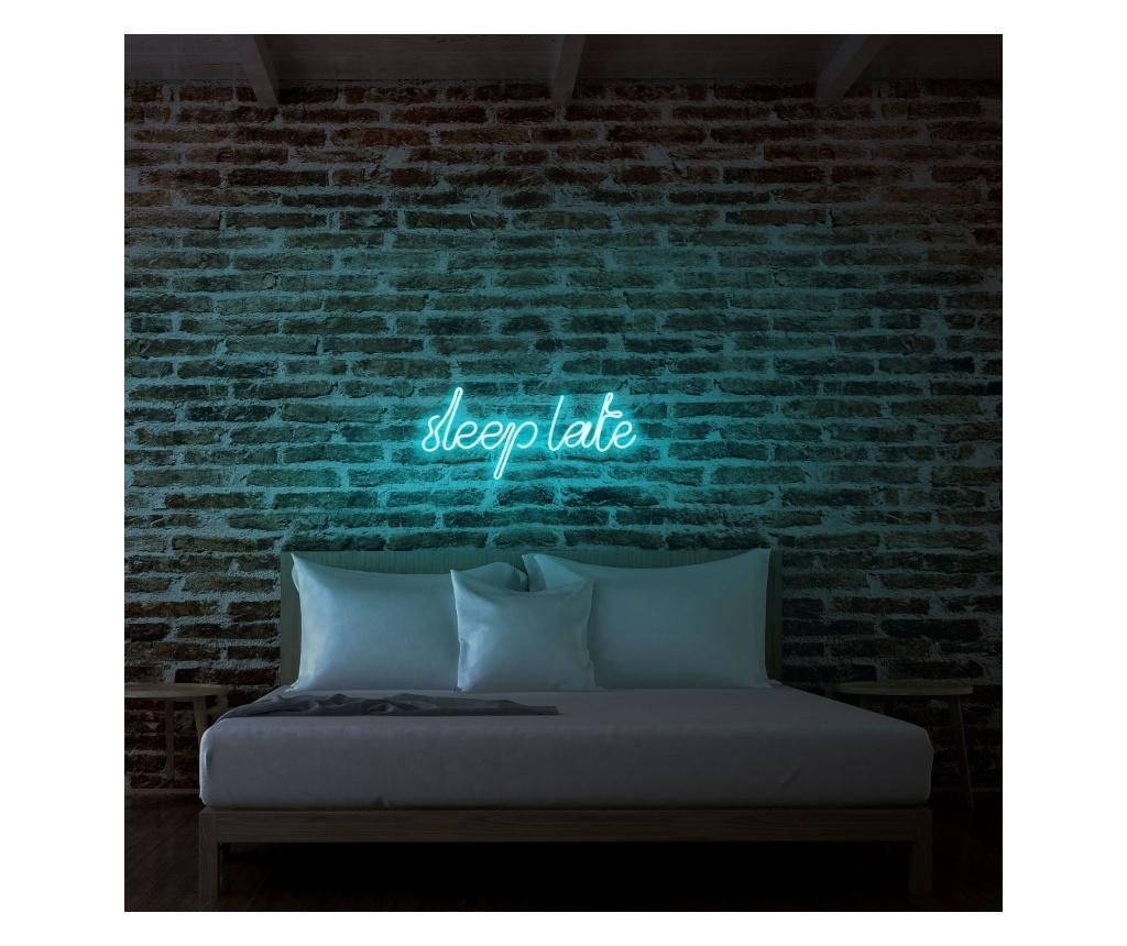 Aplica de perete decorativa Neon Graph, neon benzi PVC, No Bulb, max. 12W W, 46x20x2 cm - Neon Graph, Albastru