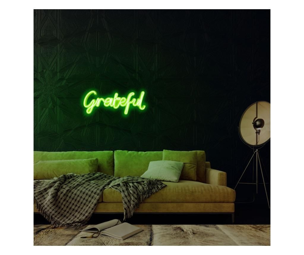 Aplica de perete decorativa Neon Graph, neon benzi PVC, No Bulb, max. 12W W, 44x17x2 cm - Neon Graph, Verde