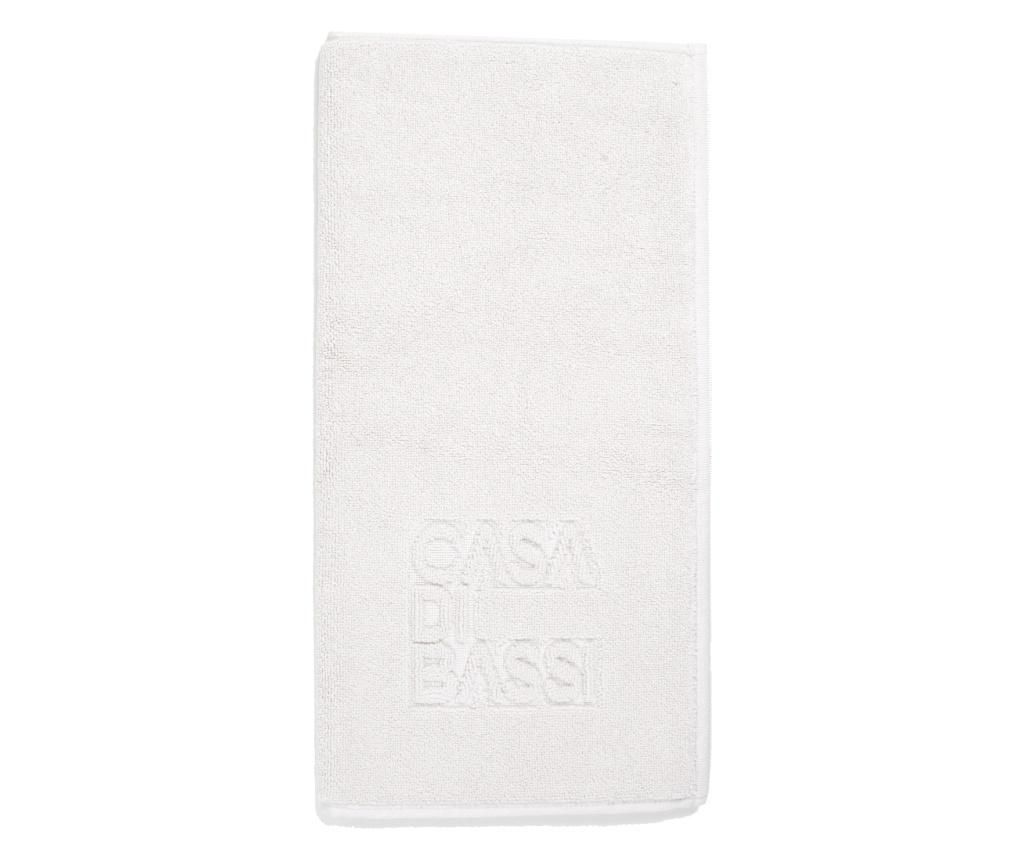 Covor baie Casa di Bassi, 100% Bumbac, 50 x 70 cm, alb - CASA DI BASSI