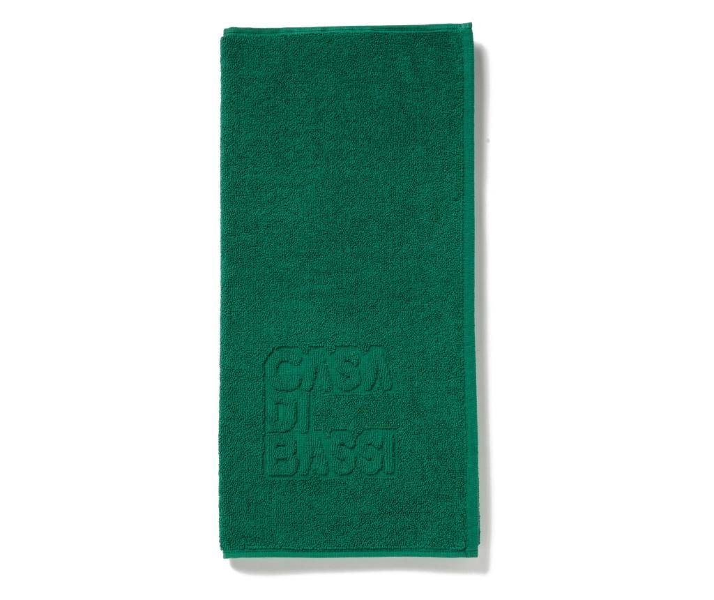 Covor baie Casa di Bassi, 100% Bumbac, 50 x 70 cm, verde pin - CASA DI BASSI