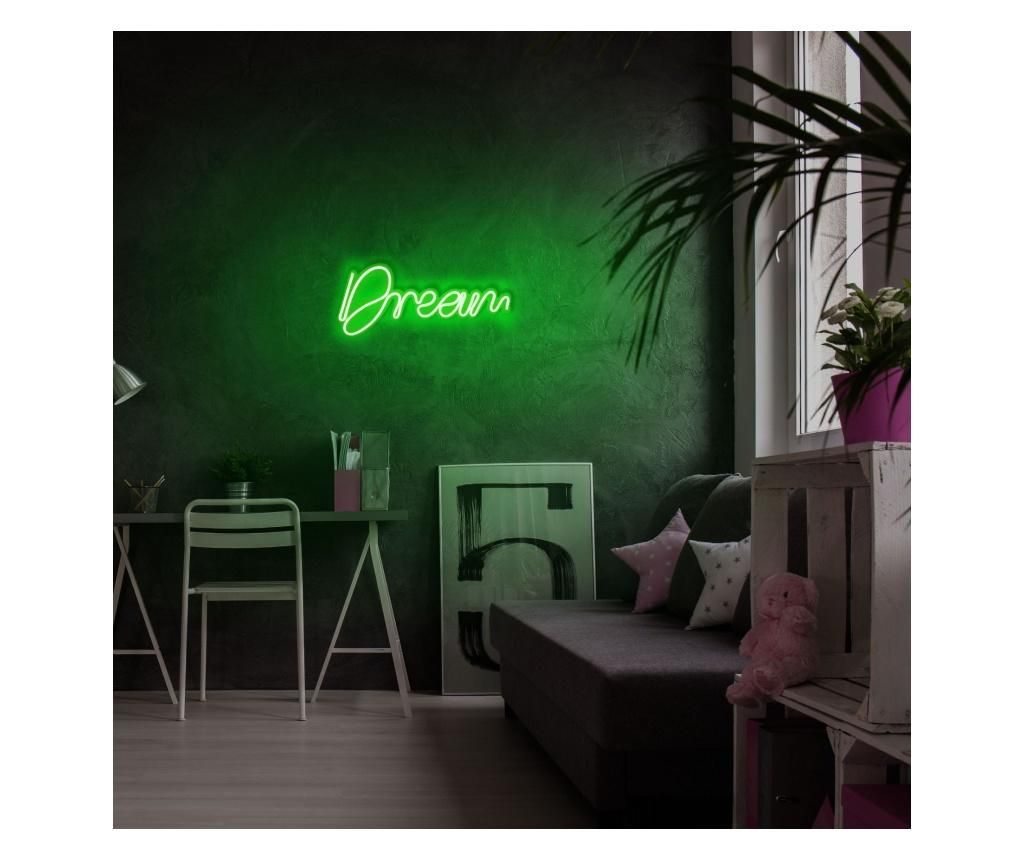 Aplica de perete decorativa Neon Graph, neon benzi PVC, No Bulb, max. 12W W, 39x16x2 cm - Neon Graph, Verde