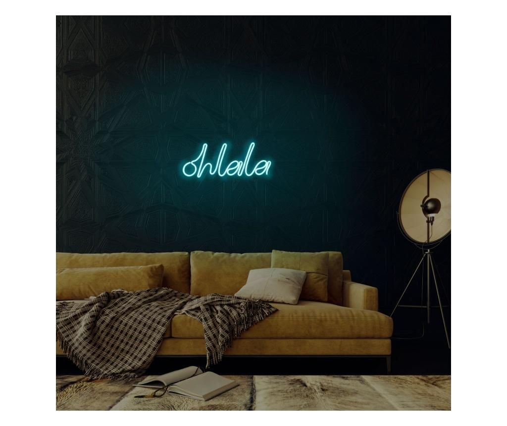 Aplica de perete decorativa Neon Graph, neon benzi PVC, No Bulb, max. 12W W, 32x13x2 cm - Neon Graph, Albastru