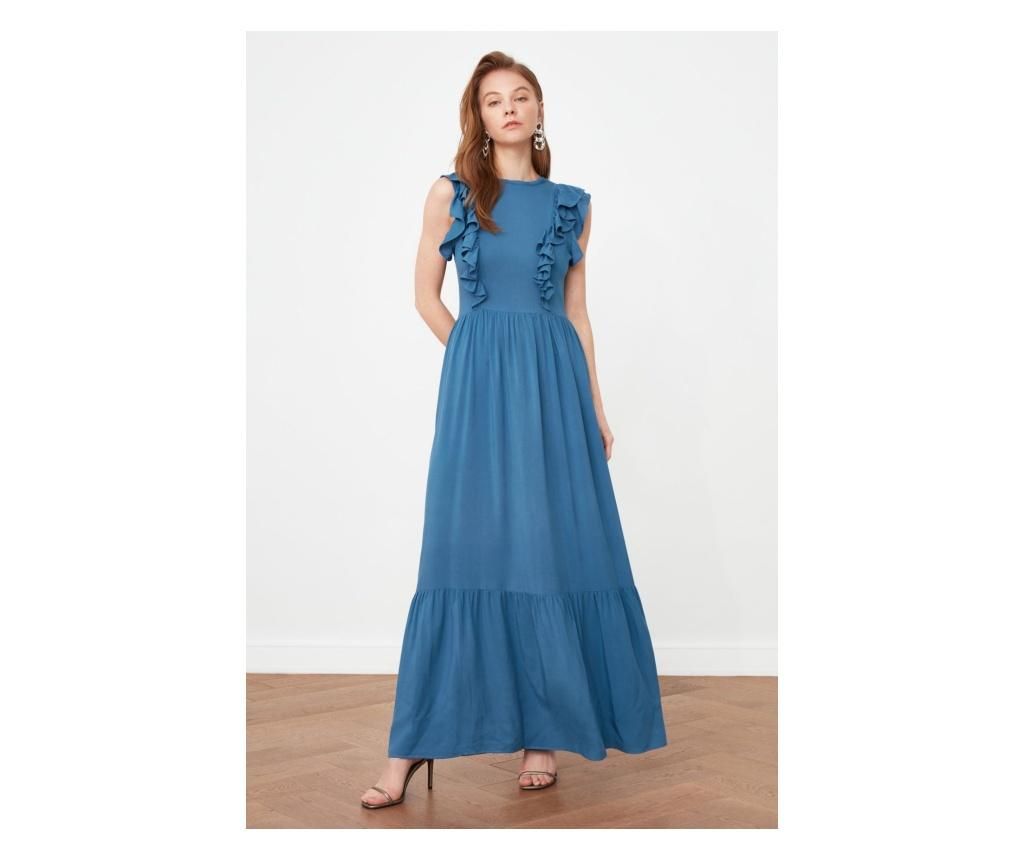 Rochie lunga dama Nephele 36, Trendyol Milla, indigo - Trendyol, Mov