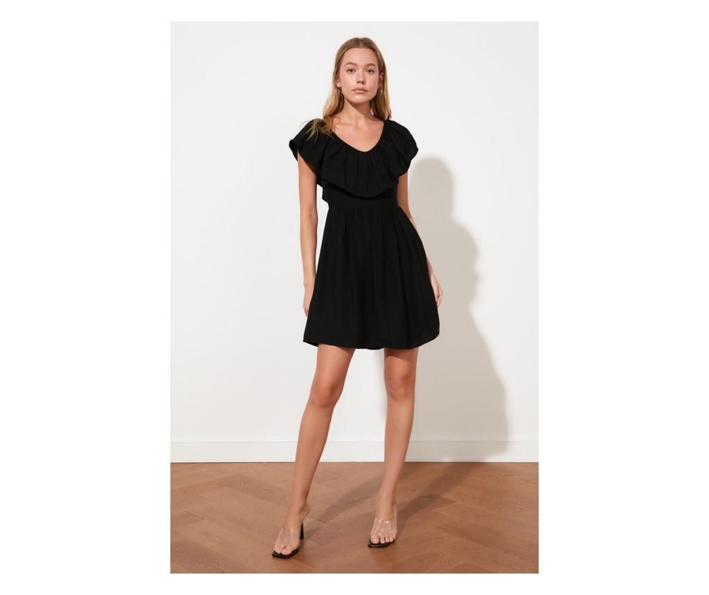 Rochie scurta dama Neas L - Trendyol, Negru