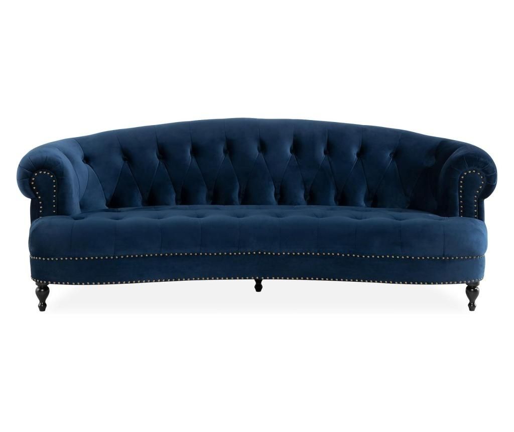 Sofa Kalatzerka, Klara Blue, 220x96x75 cm - Kalatzerka, Albastru