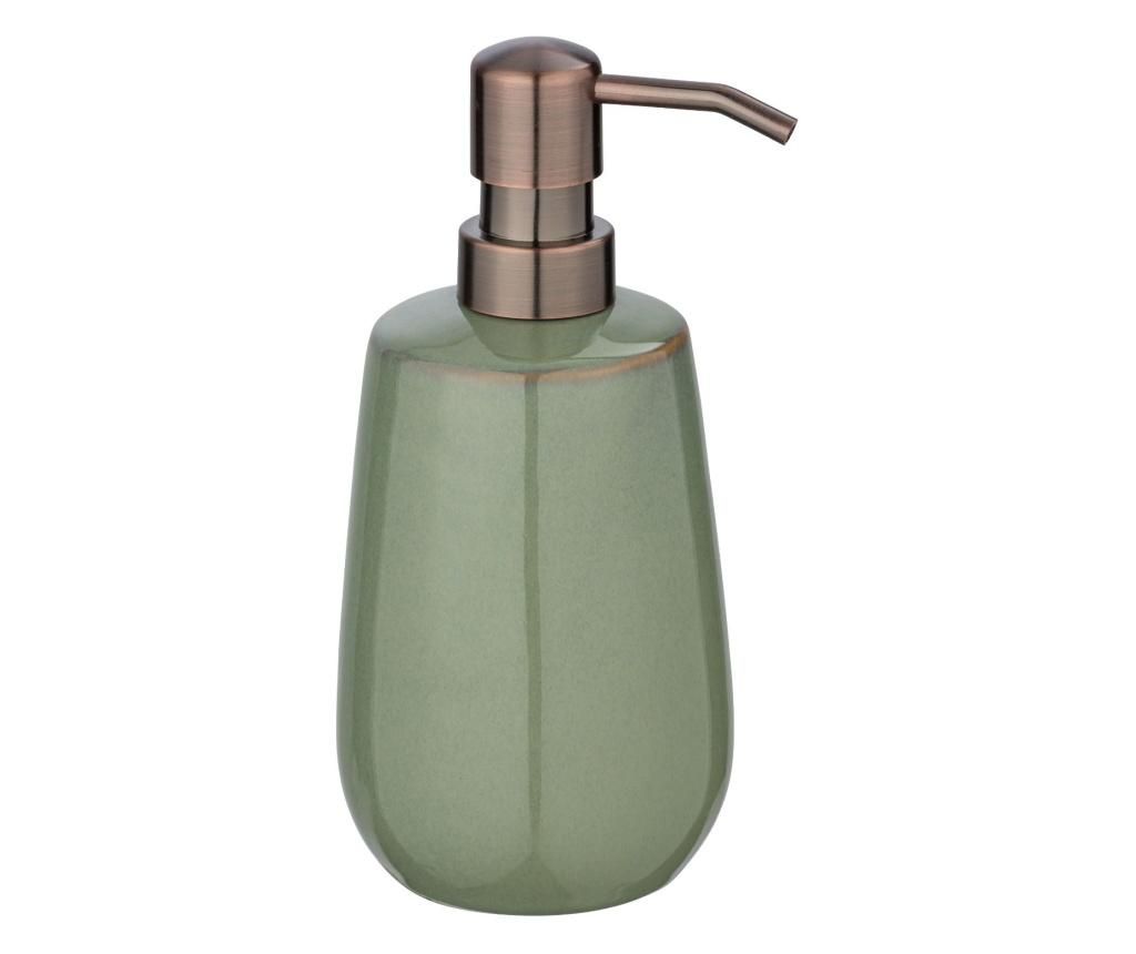 Dispenser pentru sapun lichid Wenko, Sirmione, ceramica, 430 ml, verde – Wenko, Verde vivre.ro imagine 2022