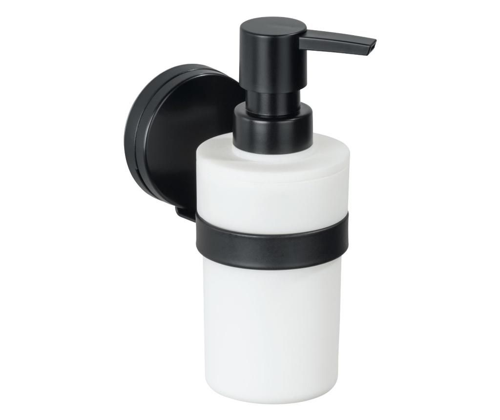 Dispenser pentru sapun lichid Static Loc Pavia 220 ml – Wenko, Negru