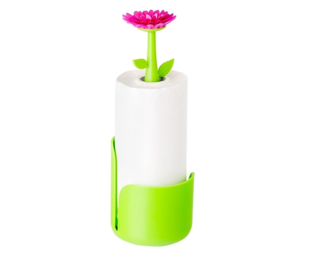 Suport pentru rola de sevetele Flower Power - Vigar, Verde - 1 | YEO