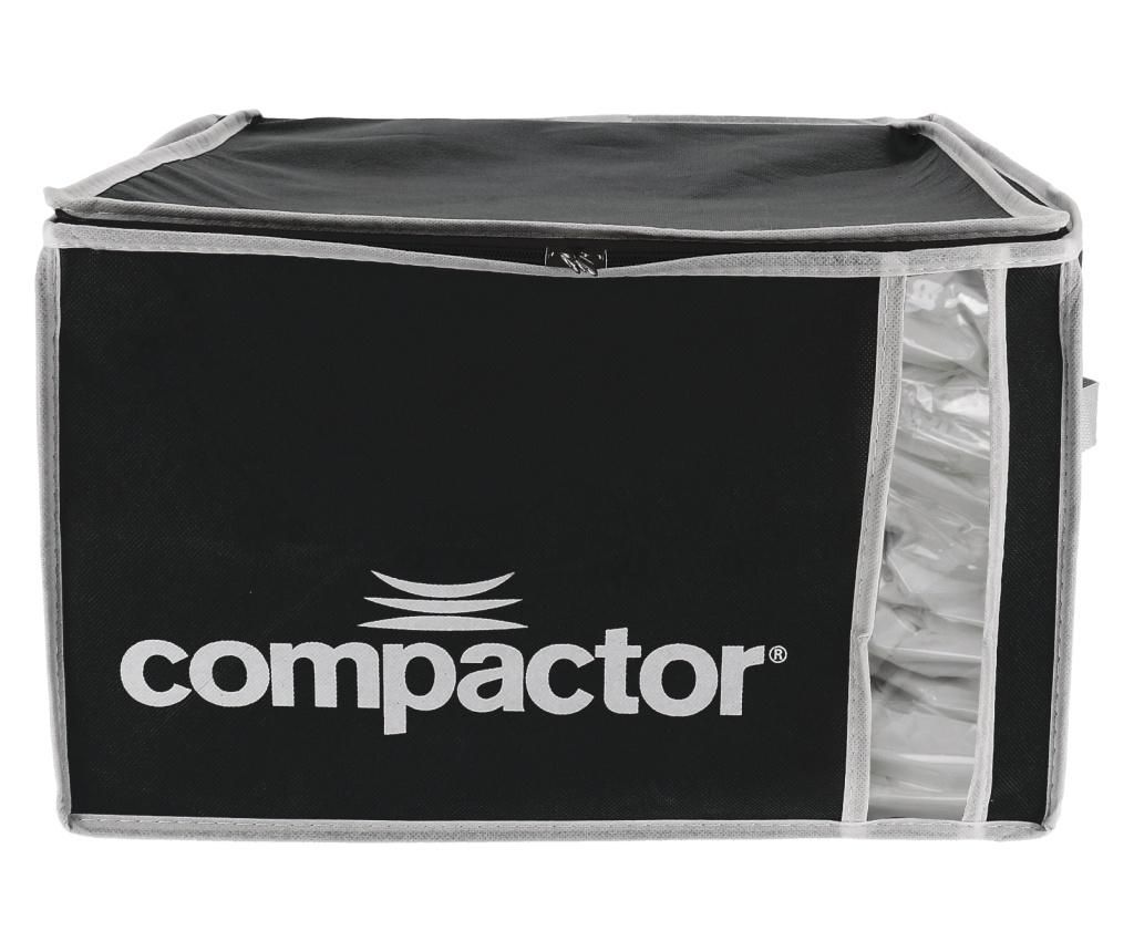 Geanta compactor cu punga vacuum M Black&White 40X42X25cm - Compactor