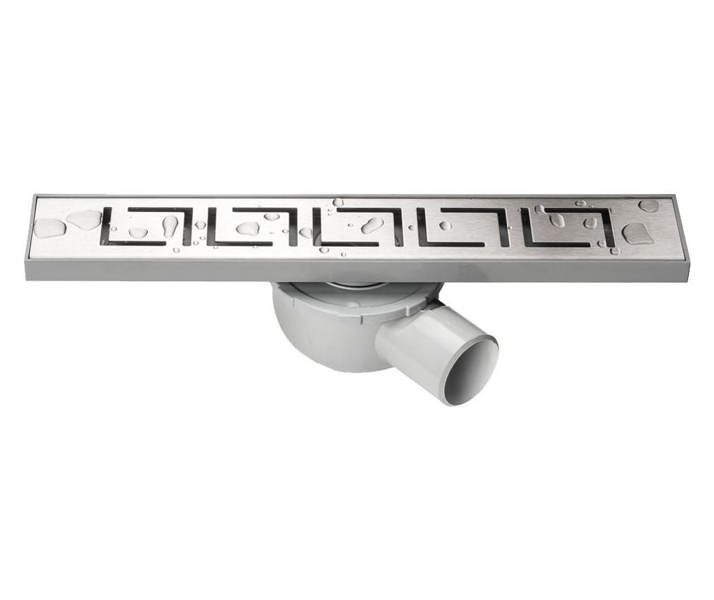 Rigola dus Mira cu gratar inox, 40cm - Italbox