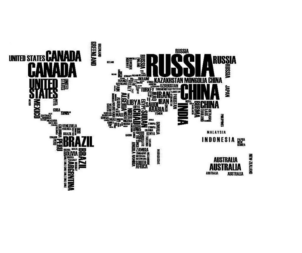 Sticker decorativ, World Map, 190 cm, 757STK - BV