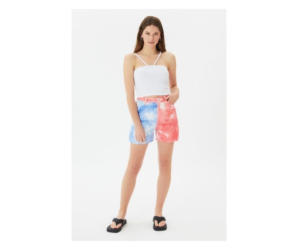 Pantaloni scurti din denim pentru femei Salka M, Trendyol, bumbac, multicolor – Trendyol, Multicolor Trendyol imagine 2022