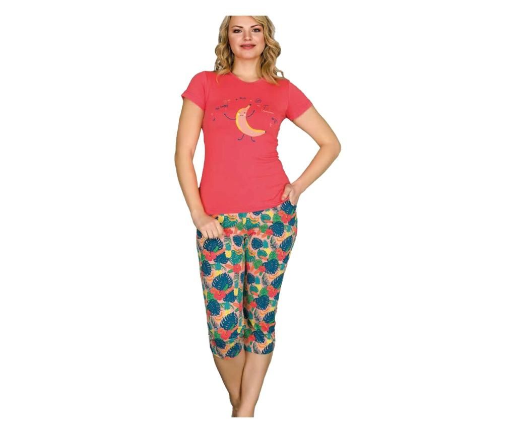 Pijama femei mineca scurta 3196 - L, Rosu - Berland