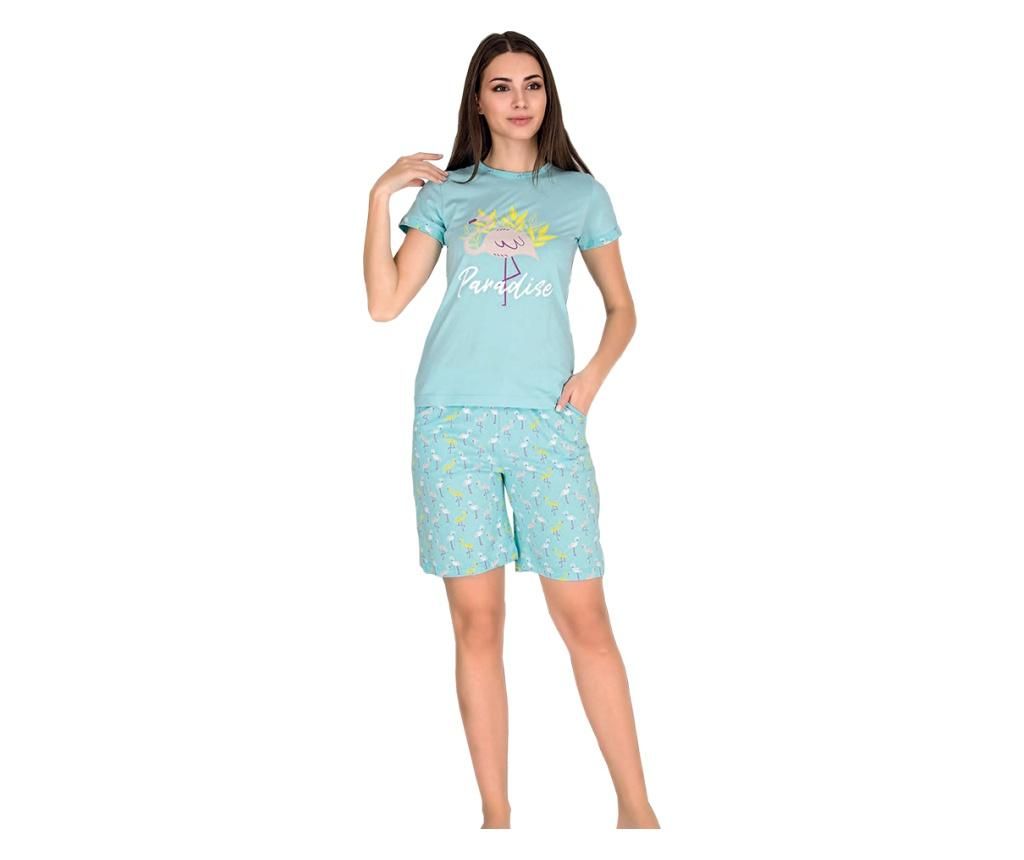Pijama femei mineca scurta 3214 - L, Verde - Berland