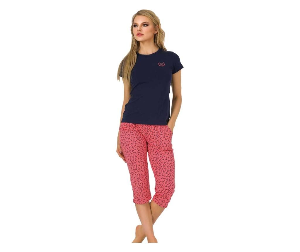 Pijama femei mineca scurta 3163 - XL, Negru - Berland