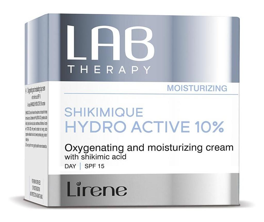 Crema de zi LAB Therapy oxigenanta si hidratanta cu acid shikimic si acid hialuronic, SPF 15, 50ml - Lirene