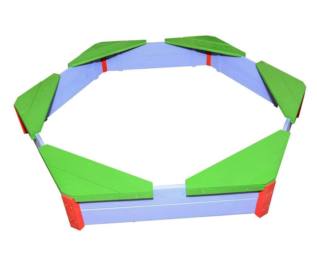 Lada hexagonala pentru nisip ITA H&G Verde/albastru/rosu - ITA H&G