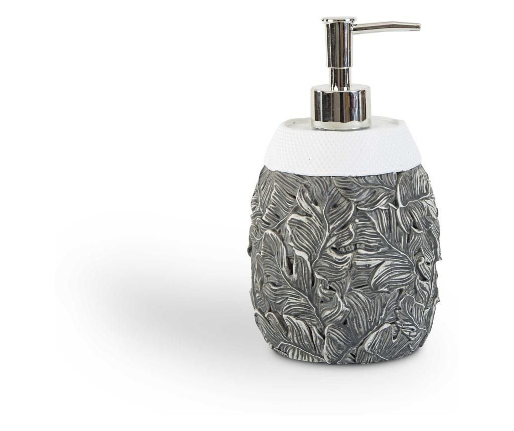 Dispenser pentru sapun lichid Irya, Celia, polirasina, 10x10x19 cm, gri – Irya, Gri & Argintiu Irya imagine 2022