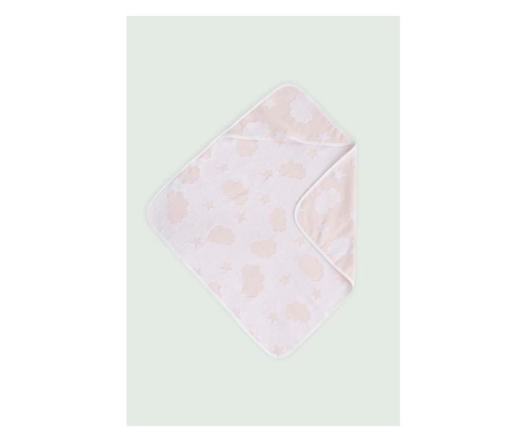 Muselina pentru bebelusi Irya, New Cloud, bumbac, #N/A, 75×75 cm, roz pudra – Irya, Roz Irya