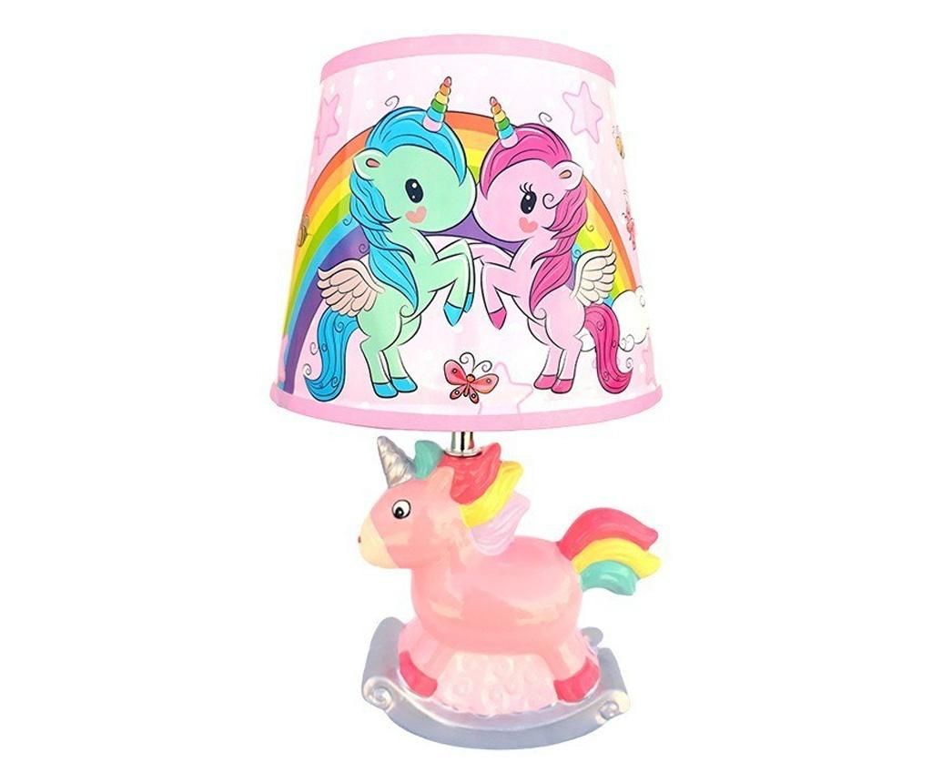 Veioza din ceramica, Poney, 33 cm, soclu E14, 40W, 1011G-1 - BV