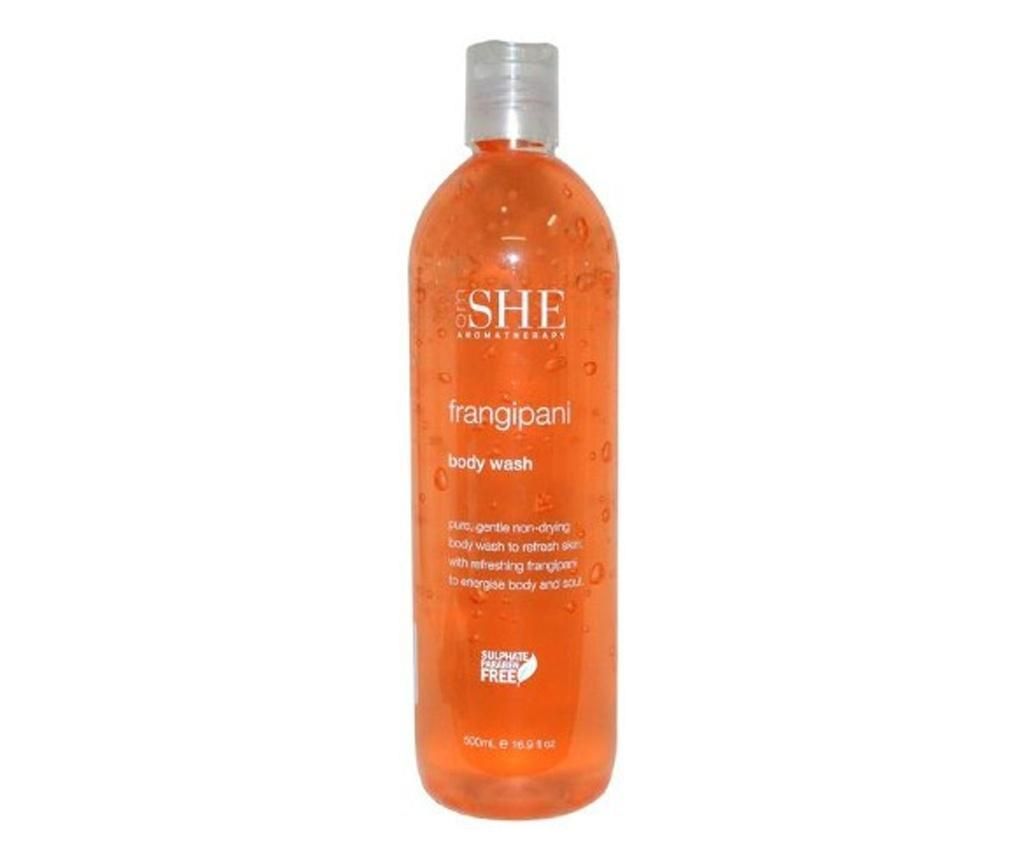 Gel de dus Om She Aromatherapy Frangipani Body Wash, 500 ml - Om She