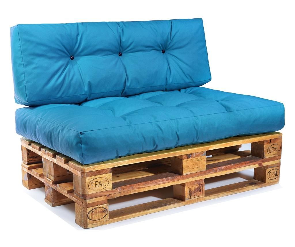 Set 2 perne pentru canapea de exterior Pandia Home, poliester impermeabil - Pandia Home, Albastru