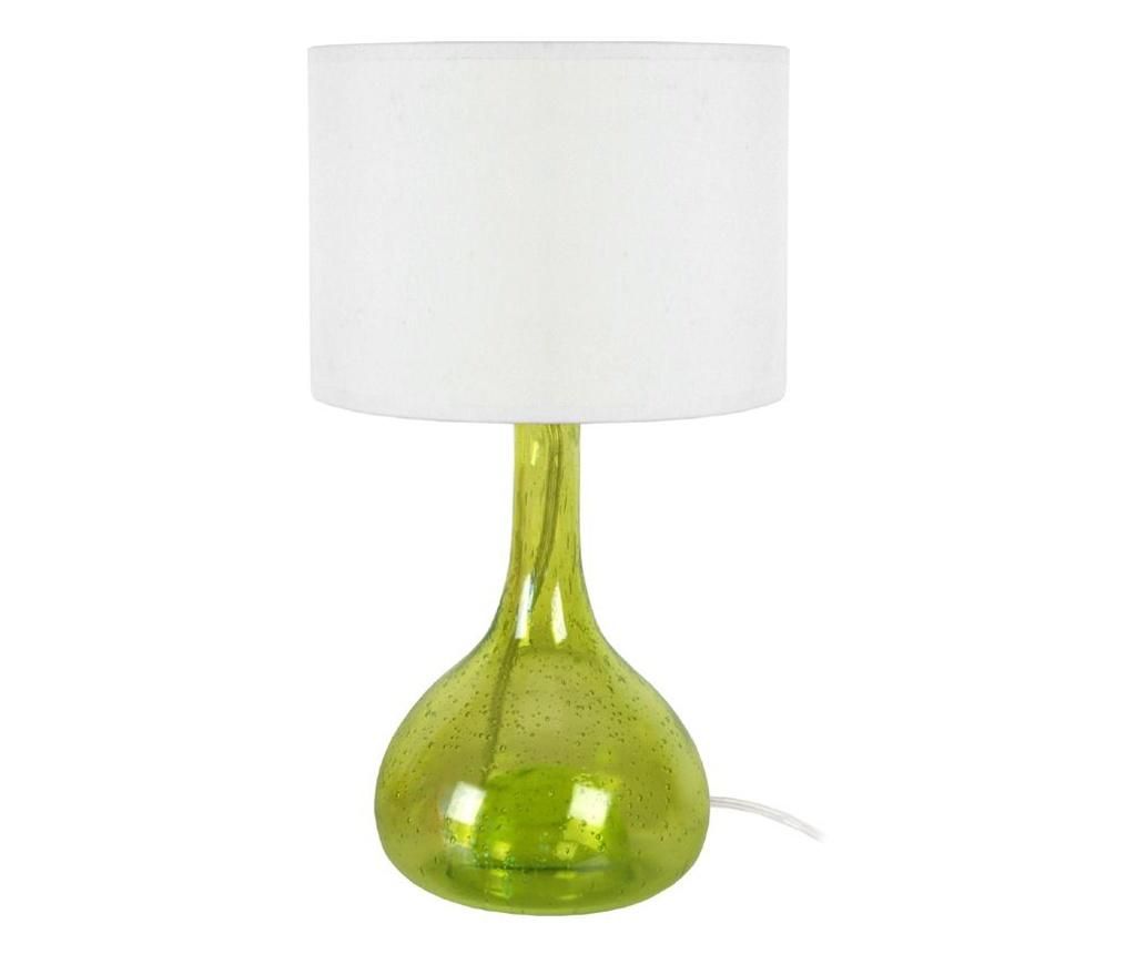 Veioza Tosel, Carafe, sticla suflata manual, LED A++, max. 40 W, E27, verde/alb, 20x20x34 cm – Tosel, Verde Tosel imagine noua idaho.ro