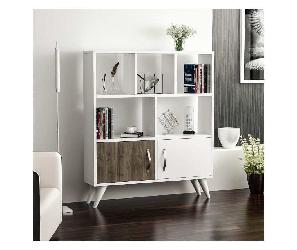 Corp biblioteca Minar, Ducky, PAL, 90x22x105 cm - Minar, Maro - 1 | YEO