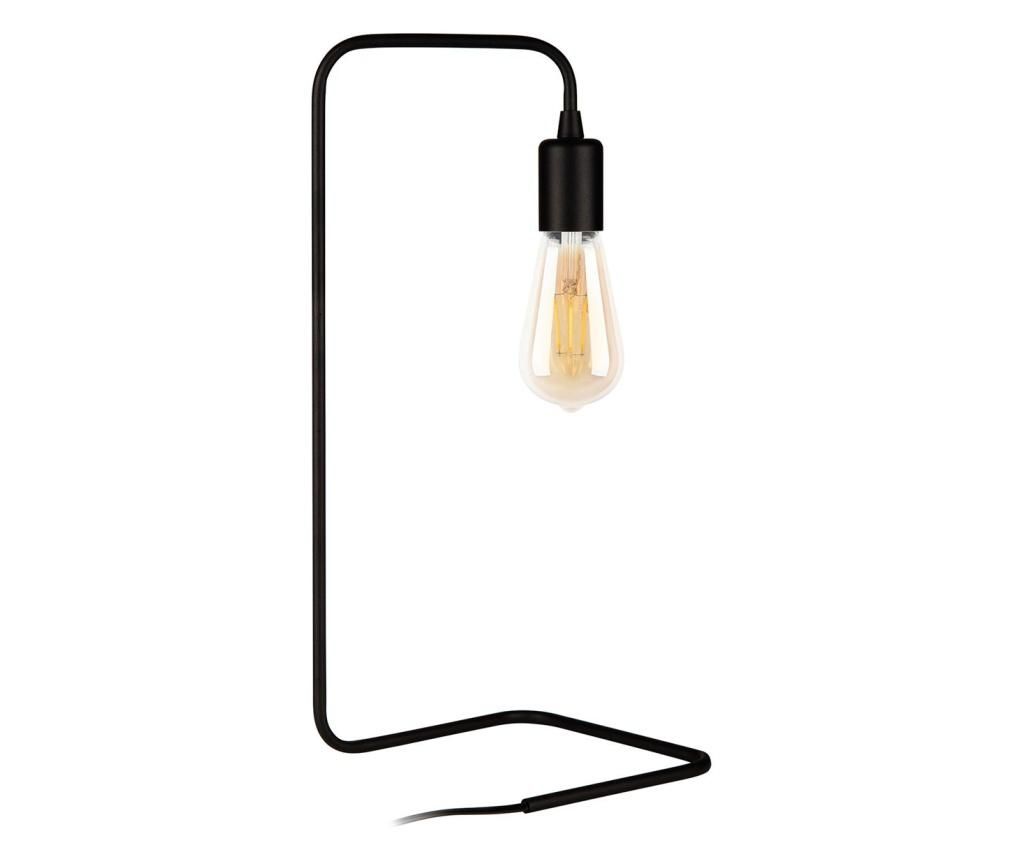 Veioza Squid Lighting, Ida, aluminiu, Incandescent- LED, max. 100 W, 28x17x55 cm - Squid lighting, Negru