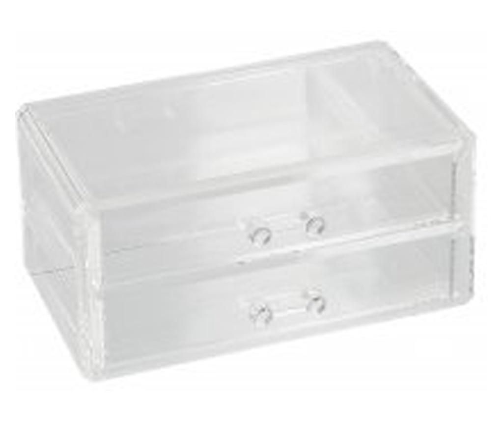 Organizator cosmetic, 2 sertare - Cassatex