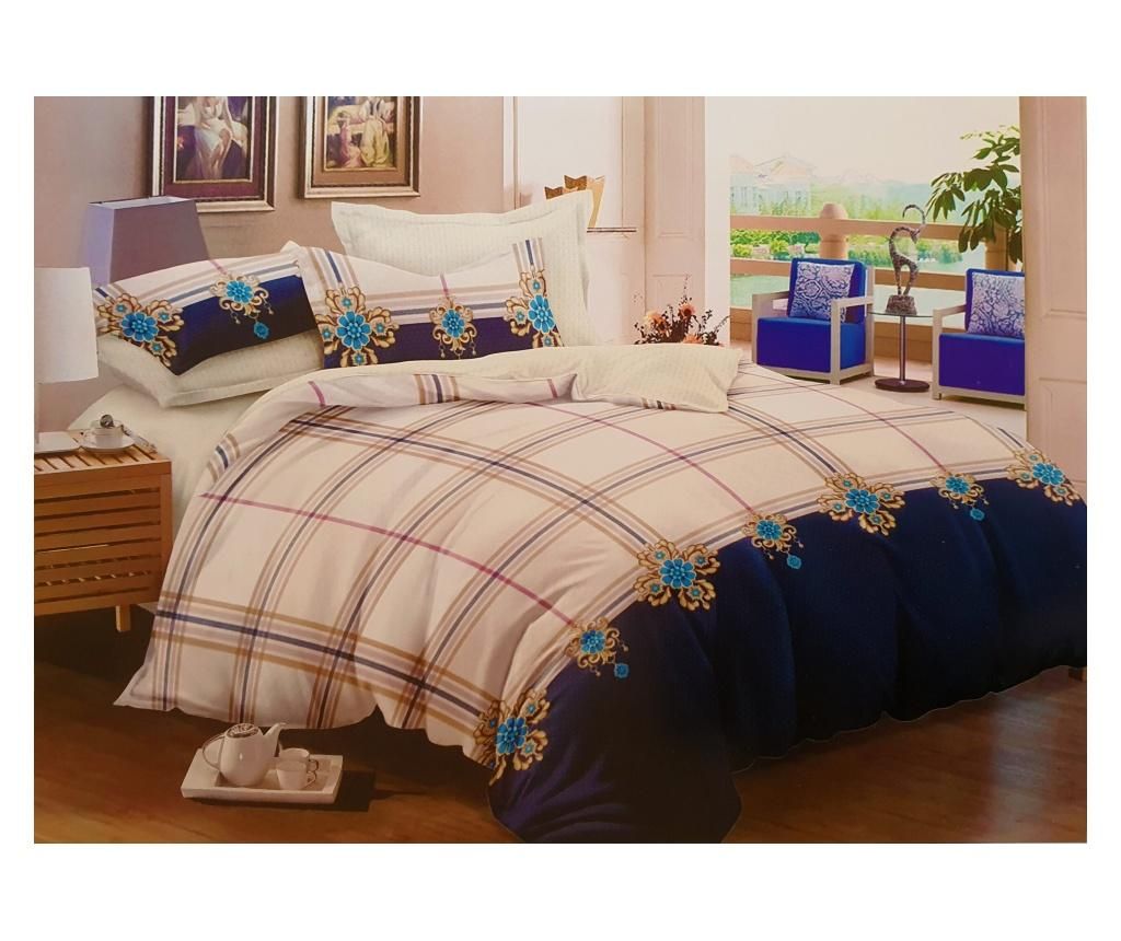 Lenjerie de pat alba cu model multicolor, 225×250 cm – OEM OEM imagine 2022