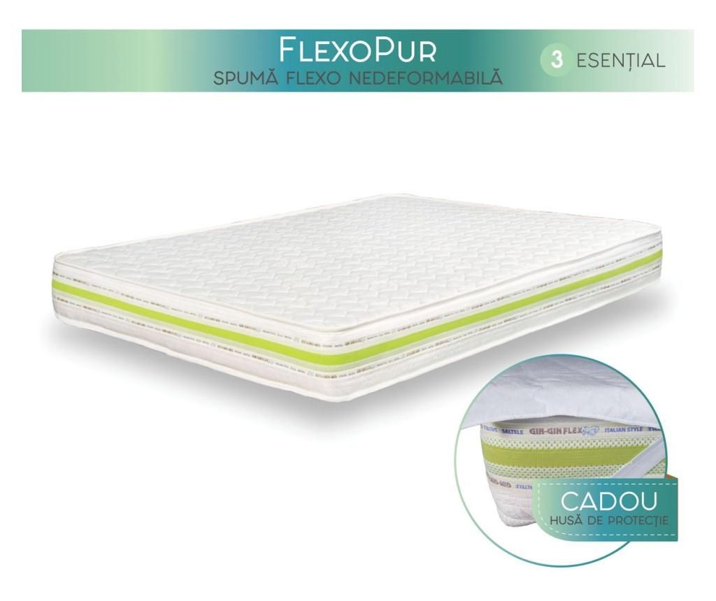 Saltea Flexopur Esential 140x200 cm - Gin-Gin Flex, Verde