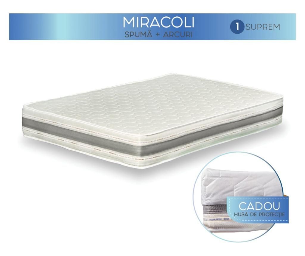 Saltea cu arcuri Miracoli Suprem 70x190 cm - Gin-Gin Flex