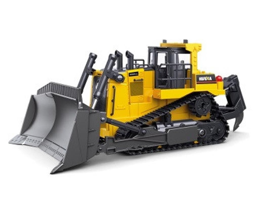 Masina Huina, Buldozer 1:24 9CH 2.4GHz cu telecomanda - H-Toys