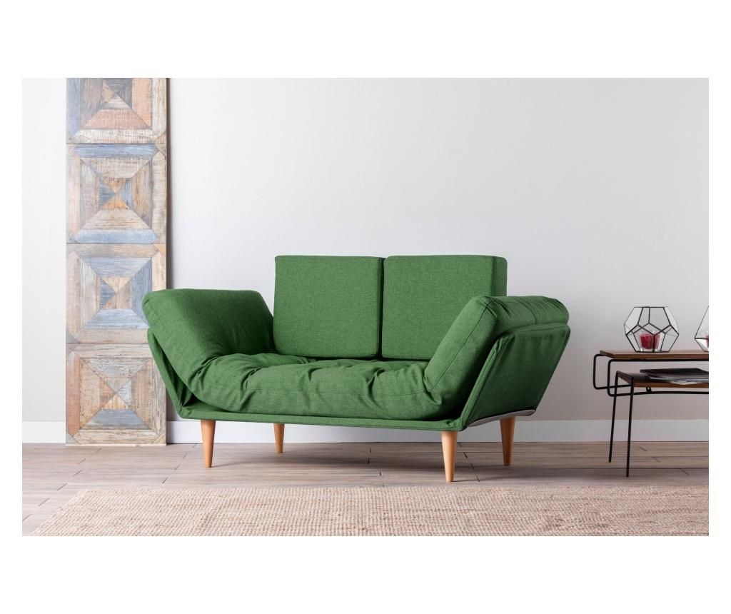 Canapea extensibila cu 3 locuri Futon, 200x85x80 cm - FUTON, Verde