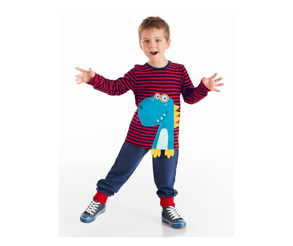 Set bluza si pantaloni 7 ani – Denokids, Albastru