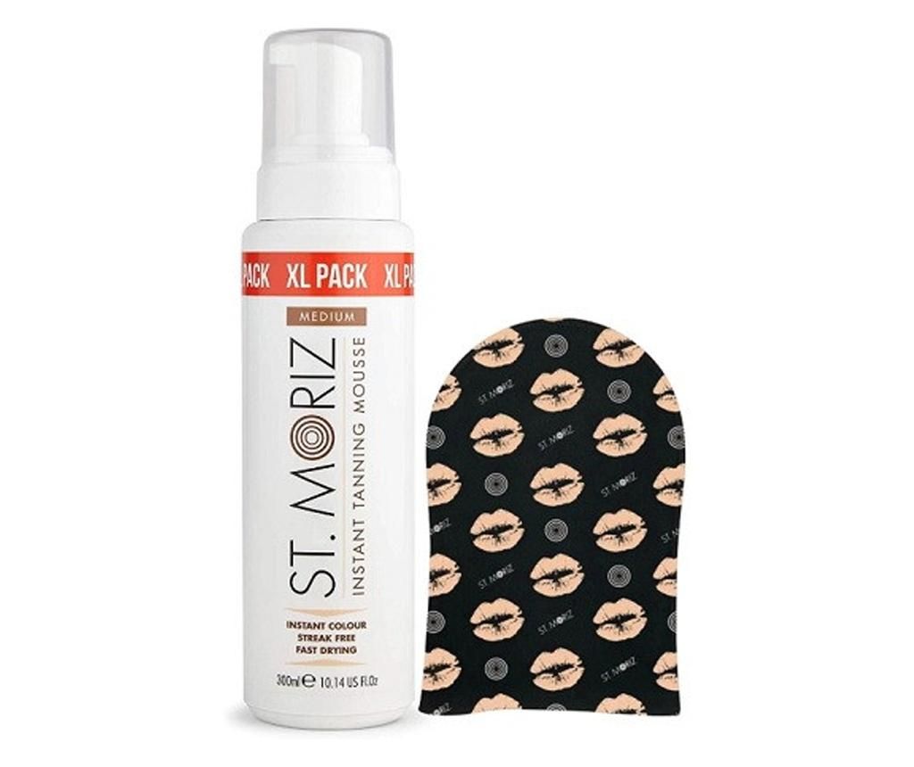 Set Autobronzare Profesionala St Moriz Spuma XL Medium + Manusa Aplicare - St.Moriz