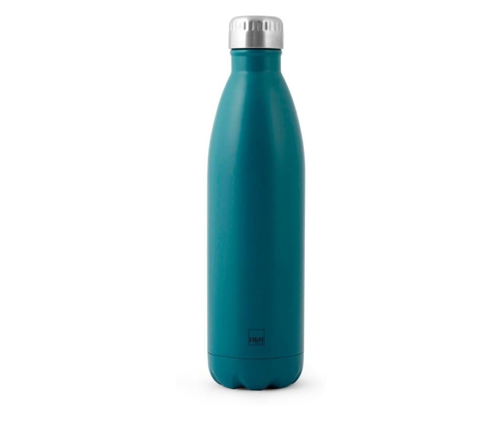 Termos H&h, Vacuum Bottle, inox, ⌀7 cm, albastru, 750 ml – H&H, Albastru H&H imagine 2022