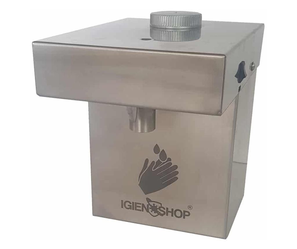 Dispenser de gel sau dezinfinfectant cu sensor din inox 800 ml, de perete, reincarcabil prin USB - Igienshop