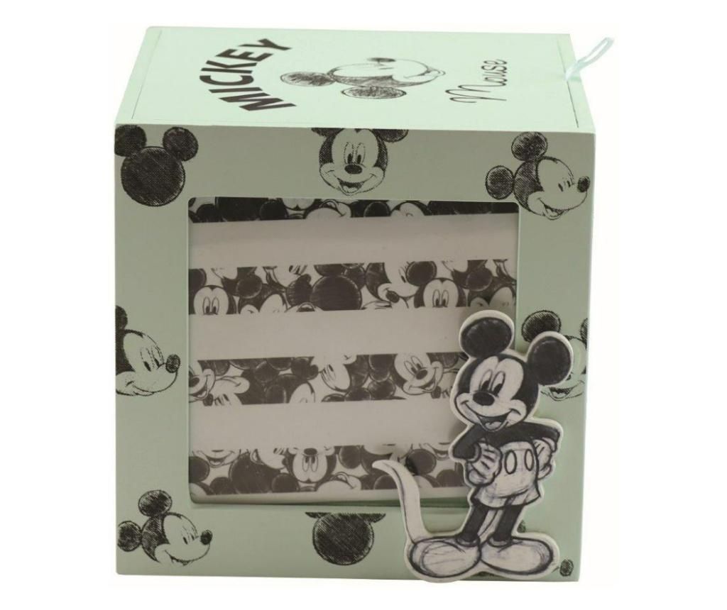 Cutie cu rama foto Mickey Mouse, MDF, 13x13x13 cm - Mickey Mouse, Multicolor